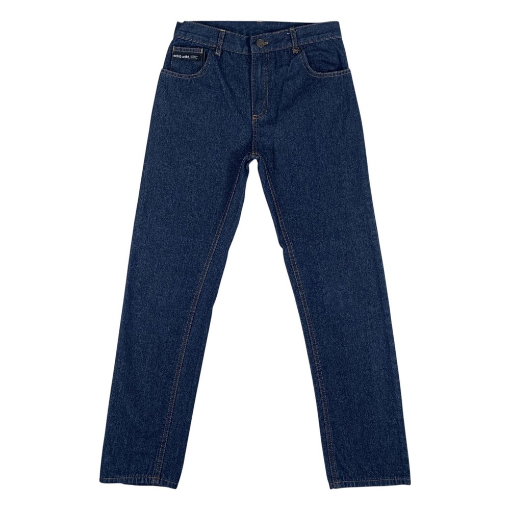 Ecko Unltd Jeans Boys Size 12 Dark Indigo Blue Straight Leg Denim Pants